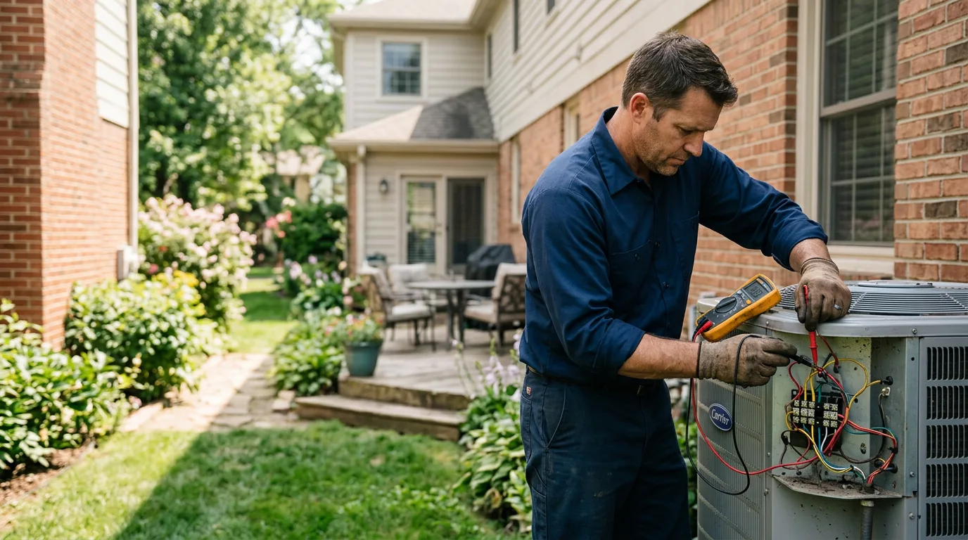 HVAC technician working near Dunmor, KY
